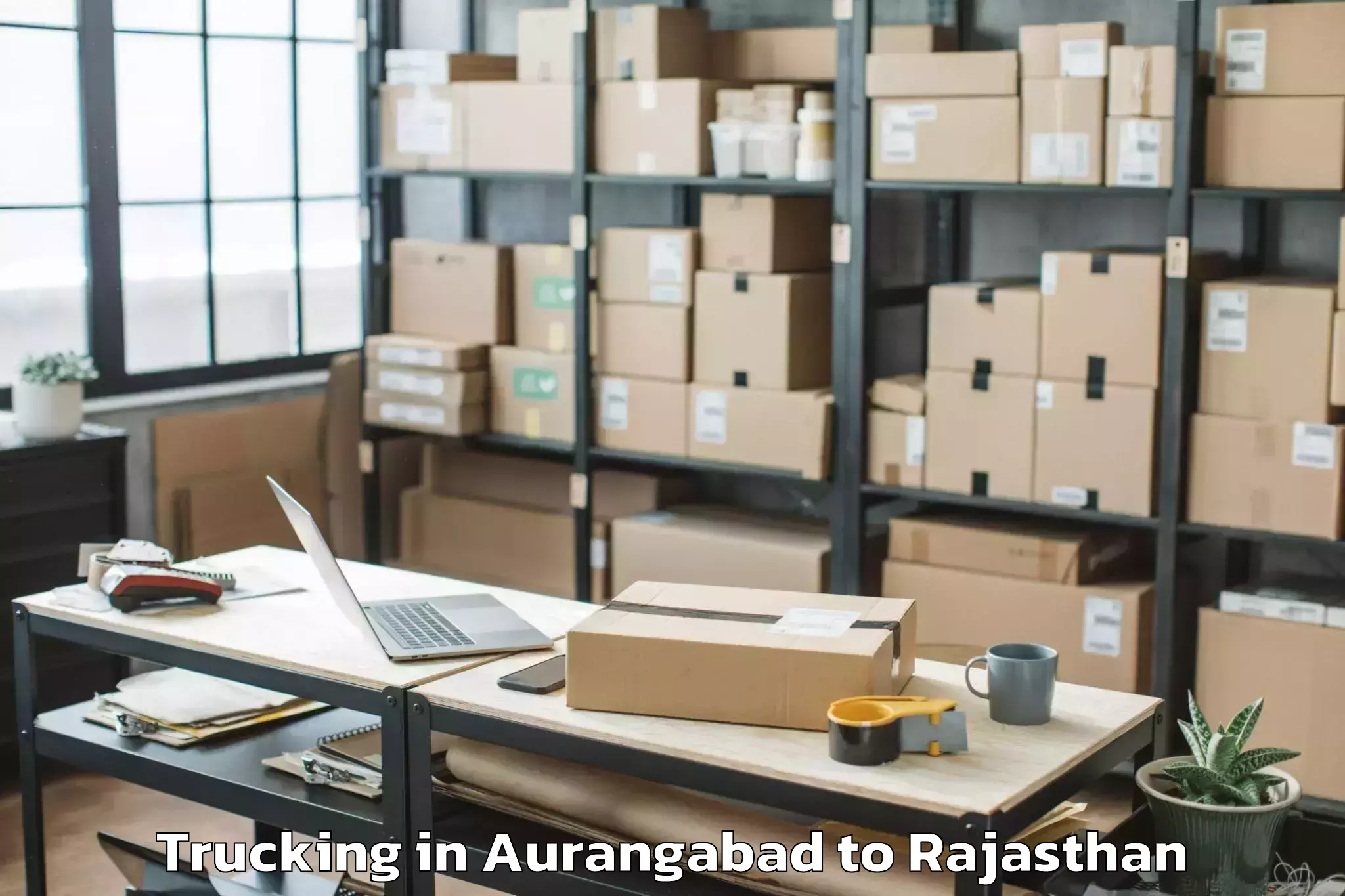 Book Aurangabad to Thanagazi Trucking Online